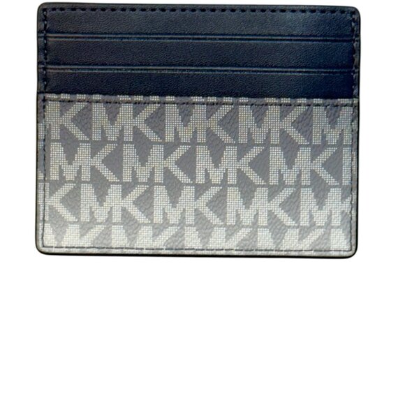 NWT Michael Kors "Cooper" Ombré Logo Card Case - NAVY - Picture 3 of 5
